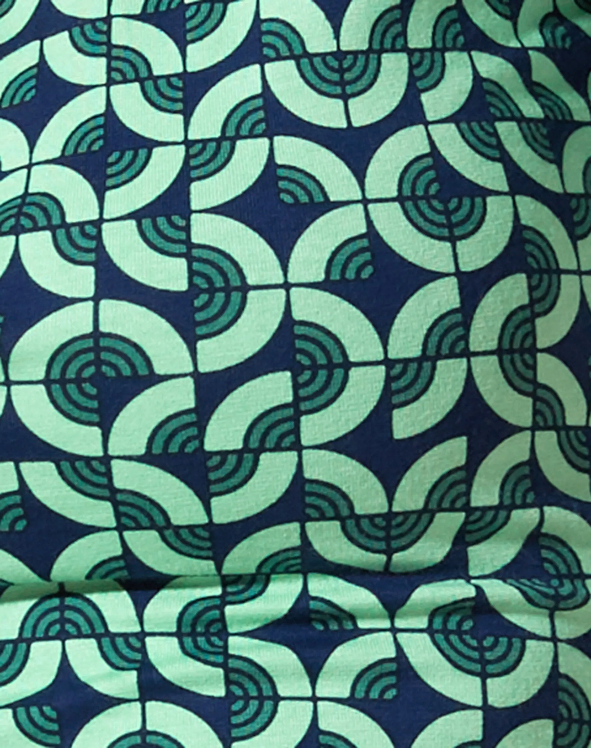 Rezul Crop Top in Retro Tile Green